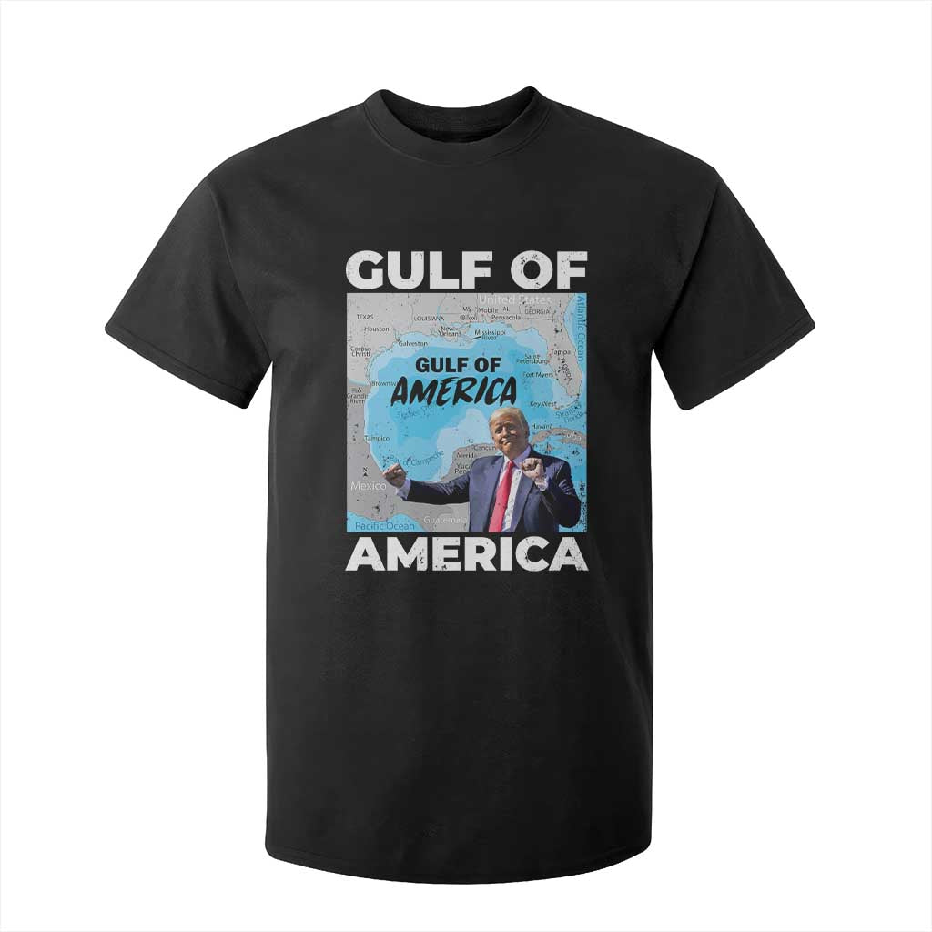 America's Gulf Mexico T Shirt For Kid Trump Dancing Funny Map TS10 Black Print Your Wear