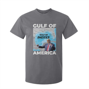 America's Gulf Mexico T Shirt For Kid Trump Dancing Funny Map TS10 Charcoal Print Your Wear