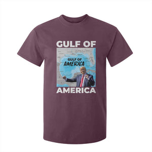 America's Gulf Mexico T Shirt For Kid Trump Dancing Funny Map TS10 Maroon Print Your Wear