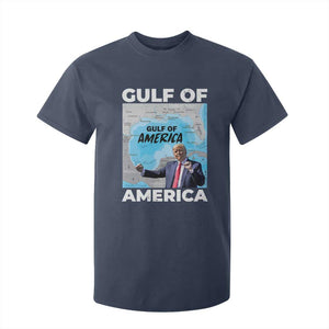 America's Gulf Mexico T Shirt For Kid Trump Dancing Funny Map TS10 Navy Print Your Wear