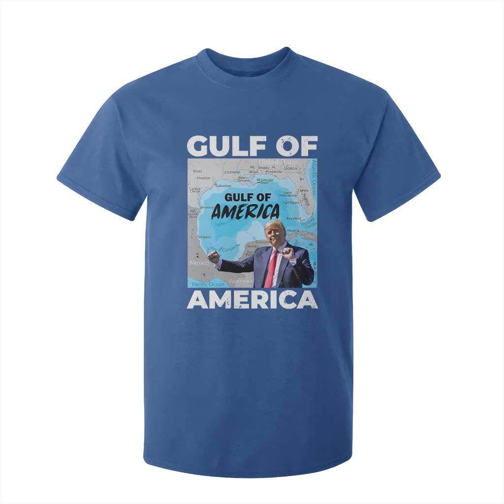 America's Gulf Mexico T Shirt For Kid Trump Dancing Funny Map TS10 Royal Blue Print Your Wear