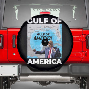 America's Gulf Spare Tire Cover Mexico Trump Dancing Funny Map TS10 Black Print Your Wear