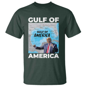 America's Gulf Mexico T Shirt Trump Dancing Funny Map TS10 Dark Forest Green Print Your Wear