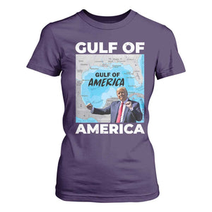 America's Gulf Mexico T Shirt For Women Trump Dancing Funny Map TS10 Purple Print Your Wear