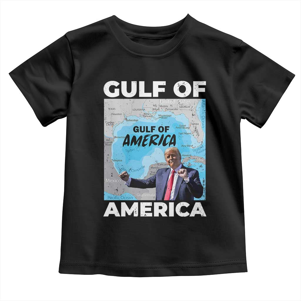 America's Gulf Mexico Toddler T Shirt Trump Dancing Funny Map TS10 Black Print Your Wear