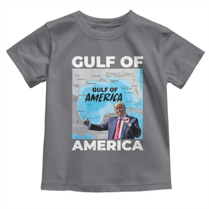 America's Gulf Mexico Toddler T Shirt Trump Dancing Funny Map TS10 Charcoal Print Your Wear