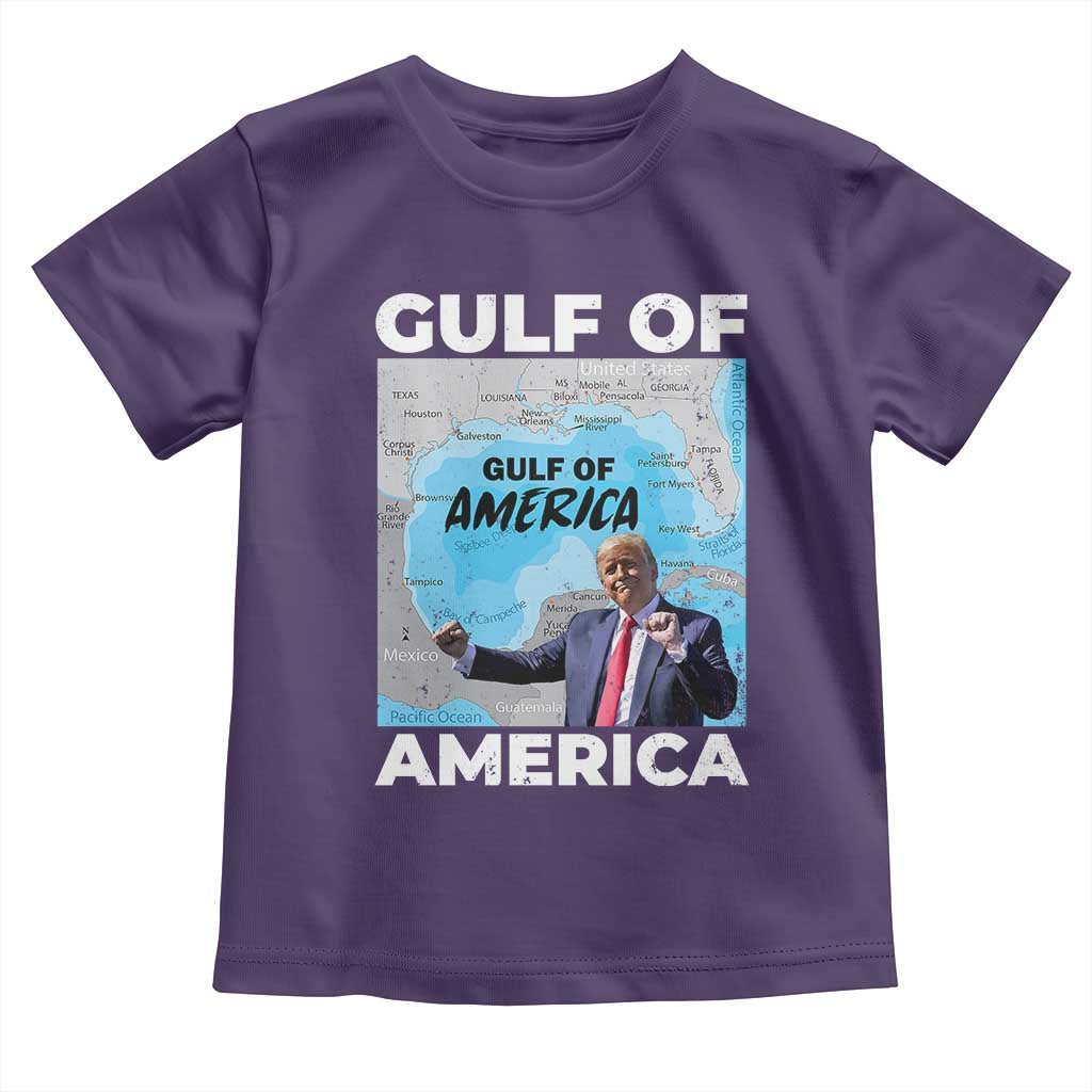 America's Gulf Mexico Toddler T Shirt Trump Dancing Funny Map TS10 Purple Print Your Wear