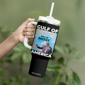 America's Gulf Mexico Tumbler With Handle Trump Dancing Funny Map TS10 Print Your Wear