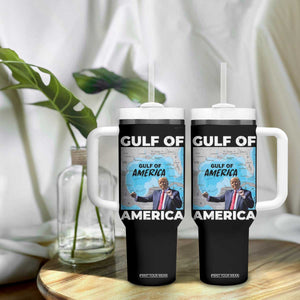 America's Gulf Mexico Tumbler With Handle Trump Dancing Funny Map TS10 Print Your Wear
