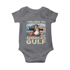 America's Gulf Mexico Baby Onesie Presdent Trump Pirate TS10 Charcoal Print Your Wear