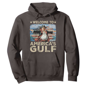 America's Gulf Mexico Hoodie Presdent Trump Pirate TS10 Dark Chocolate Print Your Wear