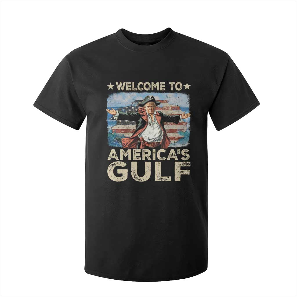 America's Gulf Mexico T Shirt For Kid Presdent Trump Pirate TS10 Black Print Your Wear
