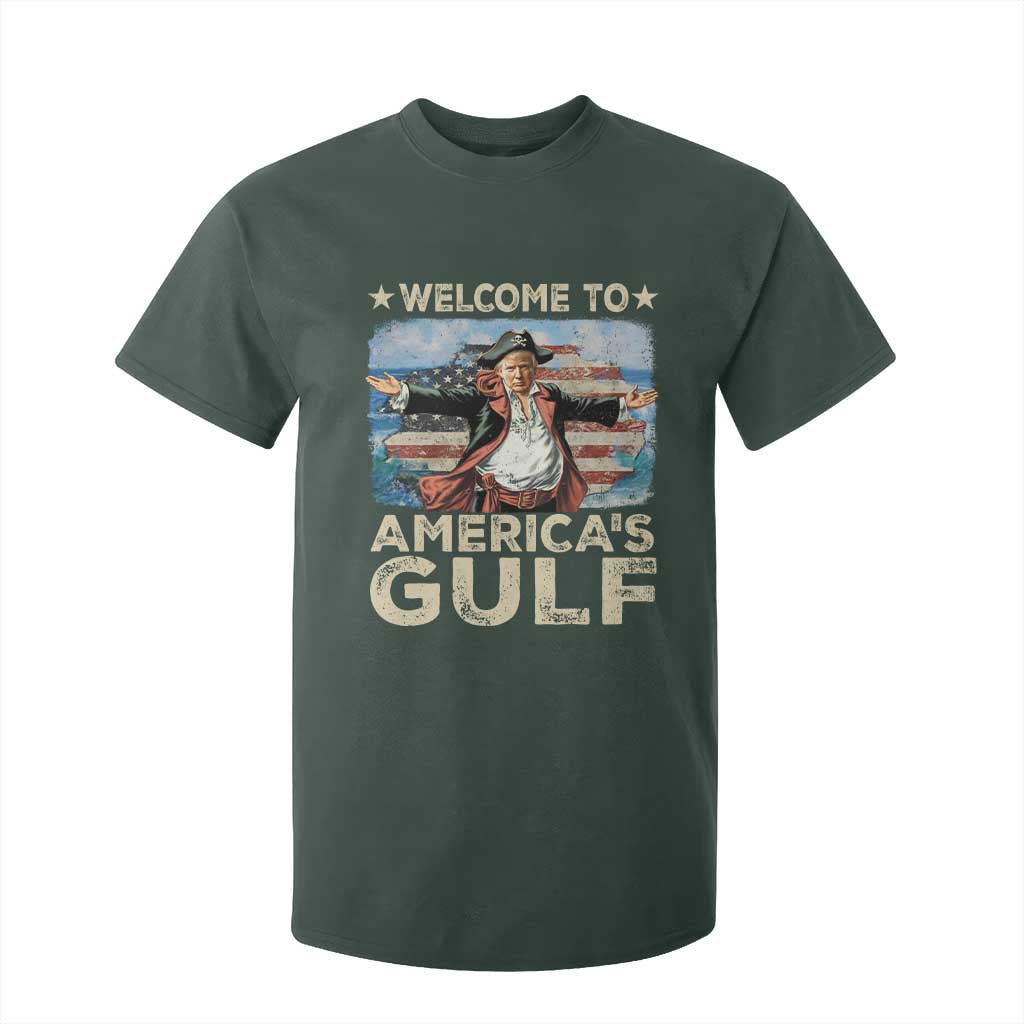 America's Gulf Mexico T Shirt For Kid Presdent Trump Pirate TS10 Dark Forest Green Print Your Wear