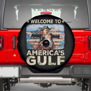 America's Gulf Spare Tire Cover Presdent Trump Pirate TS10 Black Print Your Wear