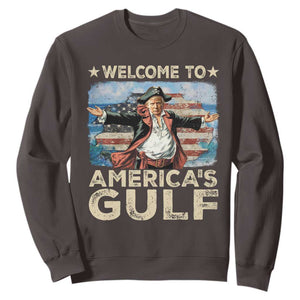 America's Gulf Mexico Sweatshirt Presdent Trump Pirate TS10 Dark Chocolate Print Your Wear