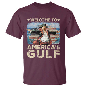 America's Gulf Mexico T Shirt Presdent Trump Pirate TS10 Maroon Print Your Wear