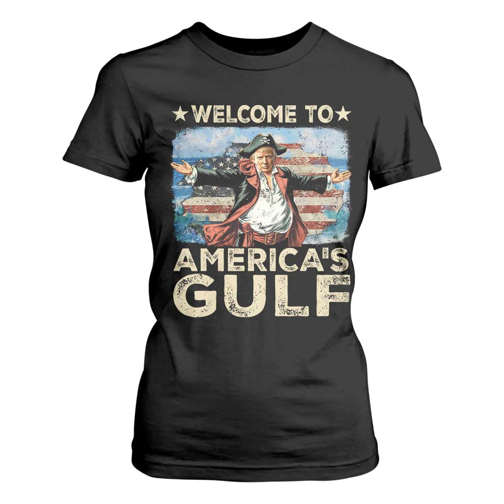 America's Gulf Mexico T Shirt For Women Presdent Trump Pirate TS10 Black Print Your Wear