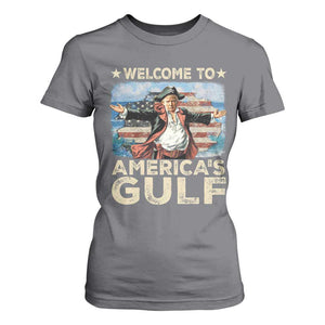 America's Gulf Mexico T Shirt For Women Presdent Trump Pirate TS10 Charcoal Print Your Wear