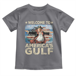 America's Gulf Mexico Toddler T Shirt Presdent Trump Pirate TS10 Charcoal Print Your Wear