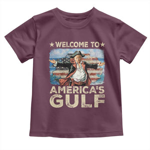 America's Gulf Mexico Toddler T Shirt Presdent Trump Pirate TS10 Maroon Print Your Wear