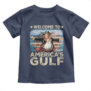 America's Gulf Mexico Toddler T Shirt Presdent Trump Pirate TS10 Navy Print Your Wear