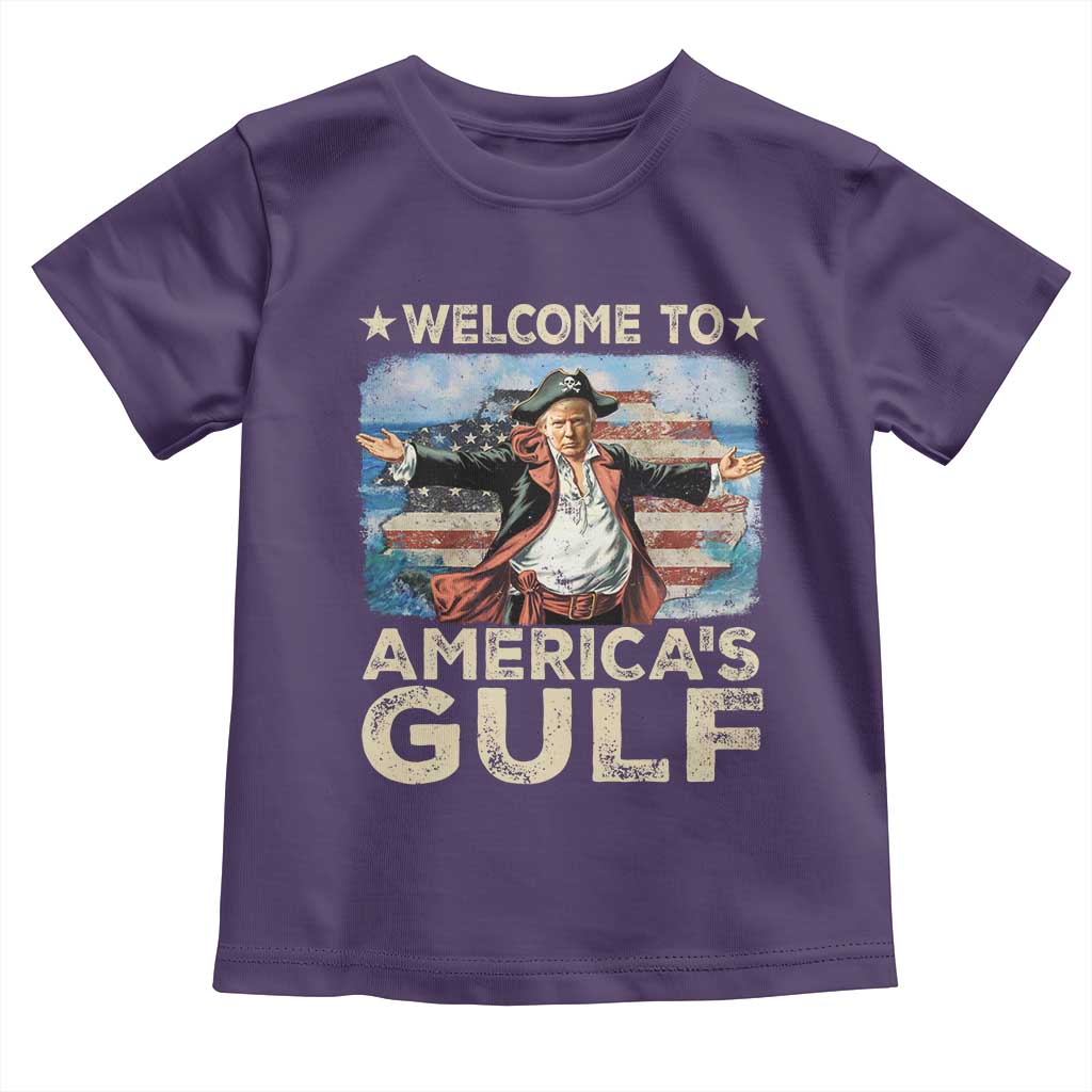 America's Gulf Mexico Toddler T Shirt Presdent Trump Pirate TS10 Purple Print Your Wear