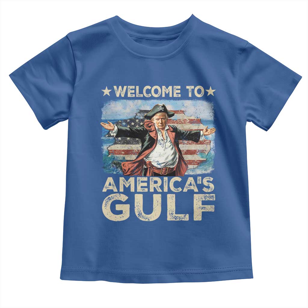 America's Gulf Mexico Toddler T Shirt Presdent Trump Pirate TS10 Royal Blue Print Your Wear