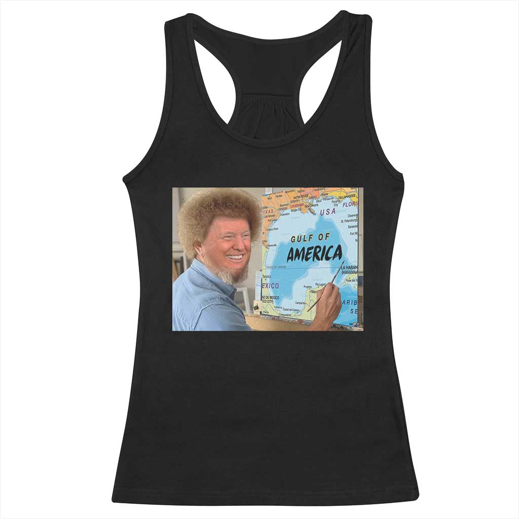 Funny America's Gulf Mexico Racerback Tank Top Presdent Trump TS10 Black Print Your Wear
