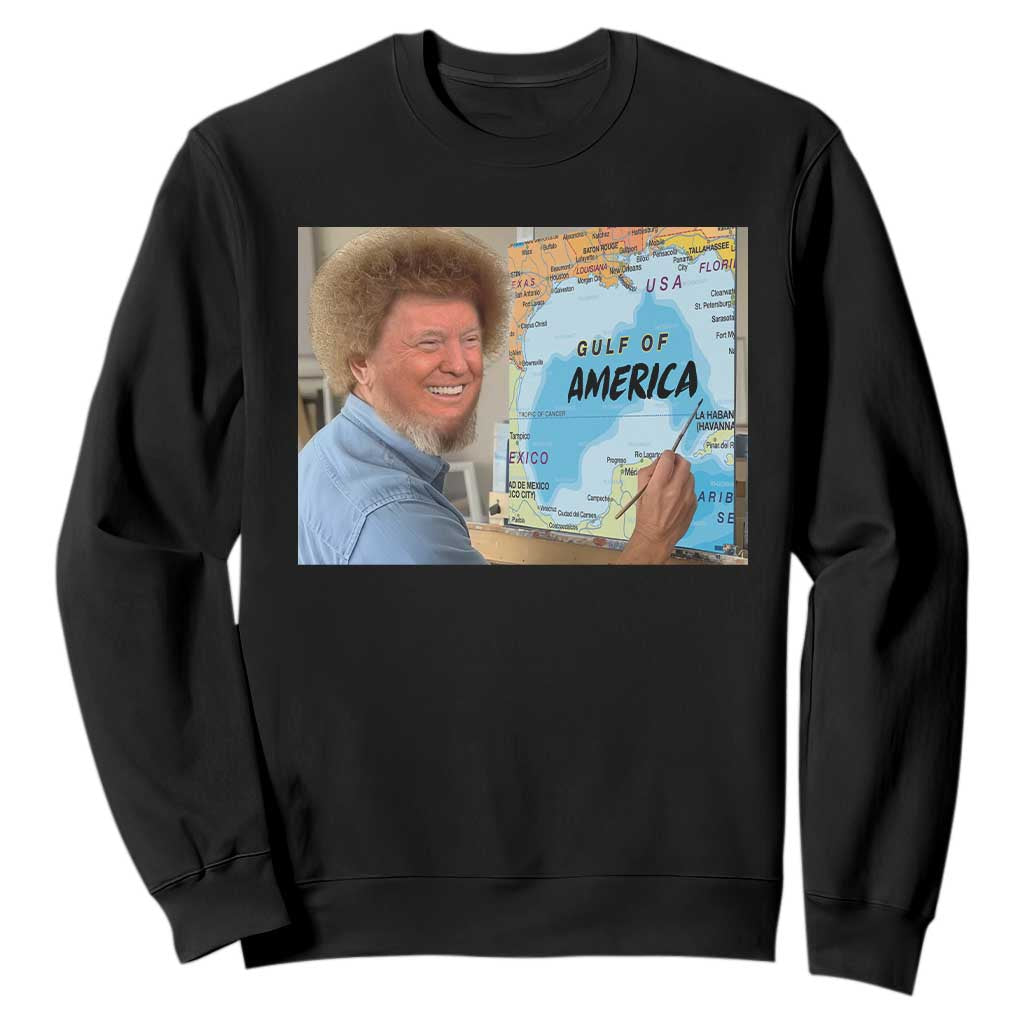 Funny America's Gulf Mexico Sweatshirt Presdent Trump TS10 Black Print Your Wear