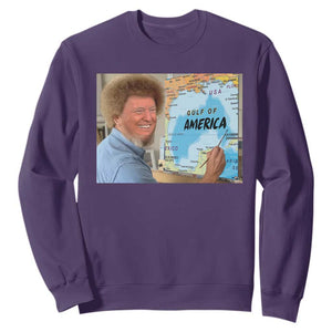 Funny America's Gulf Mexico Sweatshirt Presdent Trump TS10 Purple Print Your Wear