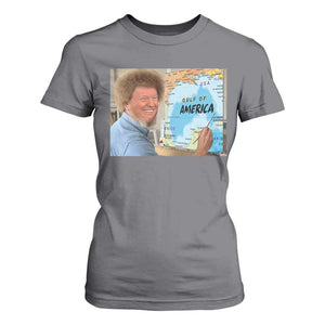 Funny America's Gulf Mexico T Shirt For Women Presdent Trump TS10 Charcoal Print Your Wear