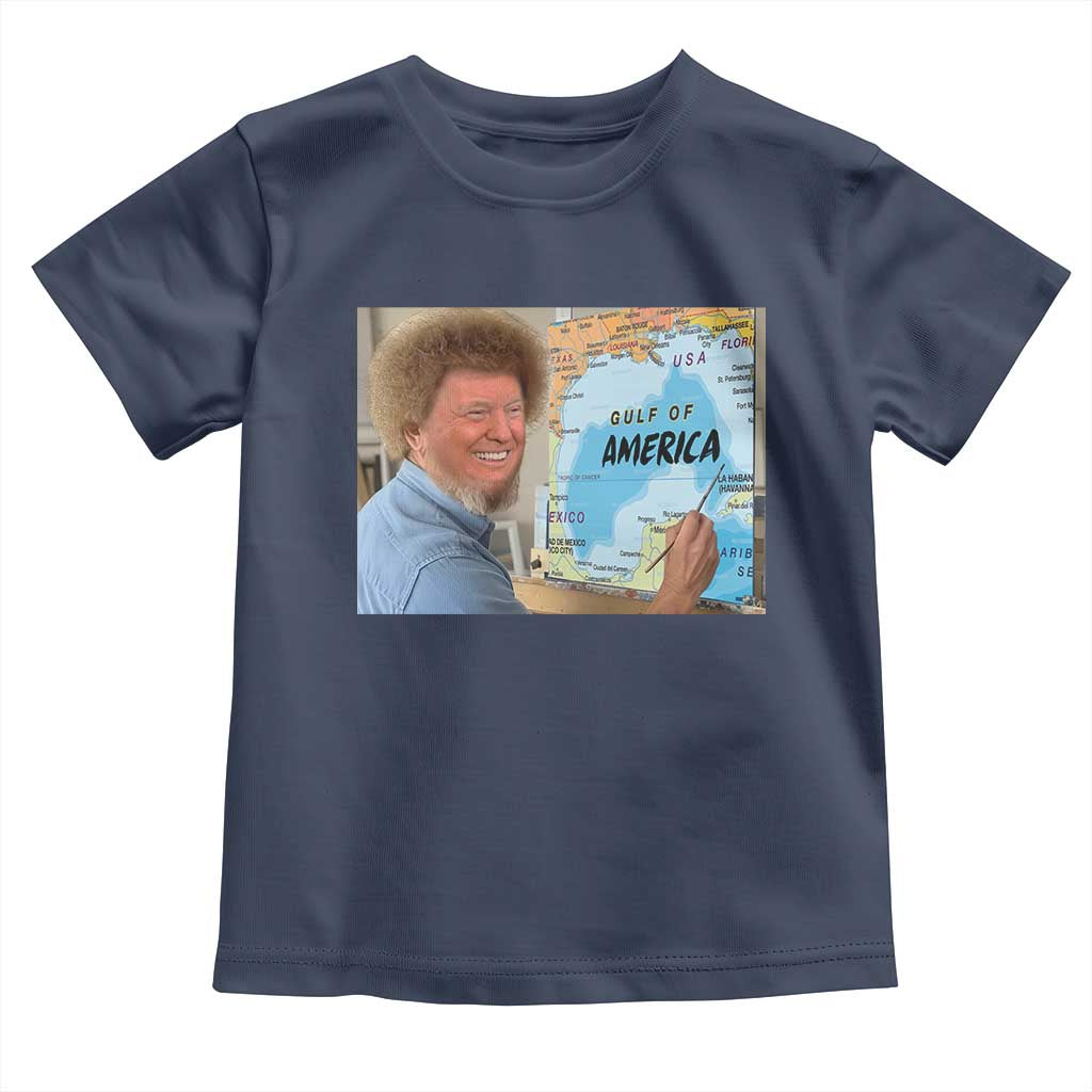 Funny America's Gulf Mexico Toddler T Shirt Presdent Trump TS10 Navy Print Your Wear