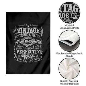 80th Birthday Gift Garden Flag Vintage Born 1945 Turning 80 Year Old TS10 Print Your Wear
