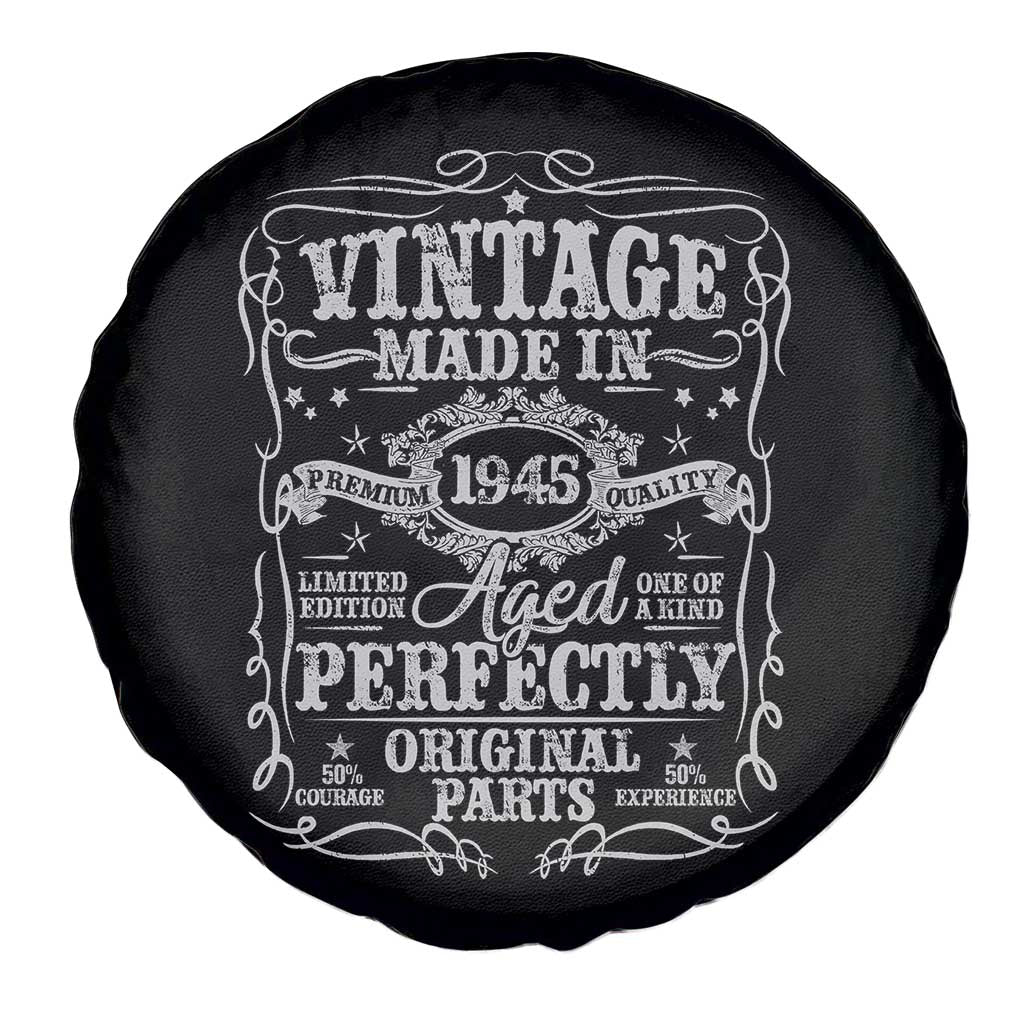 80th Birthday Gift Spare Tire Cover Vintage Born 1945 Turning 80 Year Old TS10 Print Your Wear