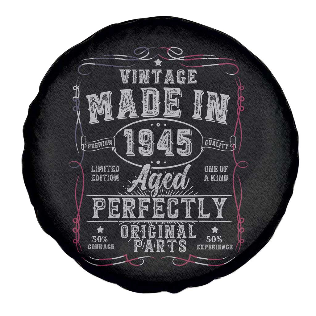 Vintage 1945 Spare Tire Cover Aged Perfectly 80th Birthday Gift American Flag TS10 Print Your Wear