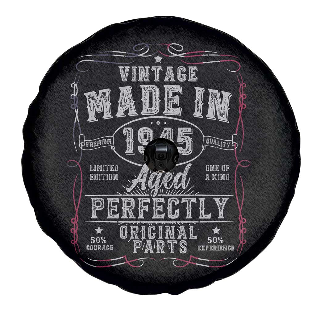 Vintage 1945 Spare Tire Cover Aged Perfectly 80th Birthday Gift American Flag TS10 Print Your Wear