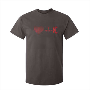 Valentine Gamer T Shirt For Kid Heartbeat Video Games Gaming Boys TS10 Dark Chocolate Print Your Wear
