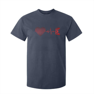Valentine Gamer T Shirt For Kid Heartbeat Video Games Gaming Boys TS10 Navy Print Your Wear