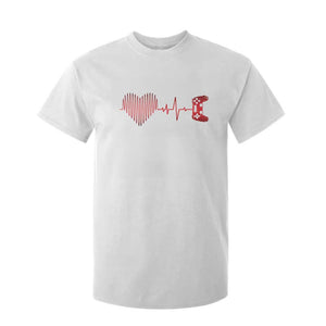 Valentine Gamer T Shirt For Kid Heartbeat Video Games Gaming Boys TS10 White Print Your Wear