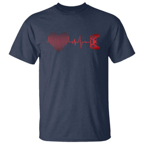 Valentine Gamer T Shirt Heartbeat Video Games Gaming Boys TS10 Navy Print Your Wear
