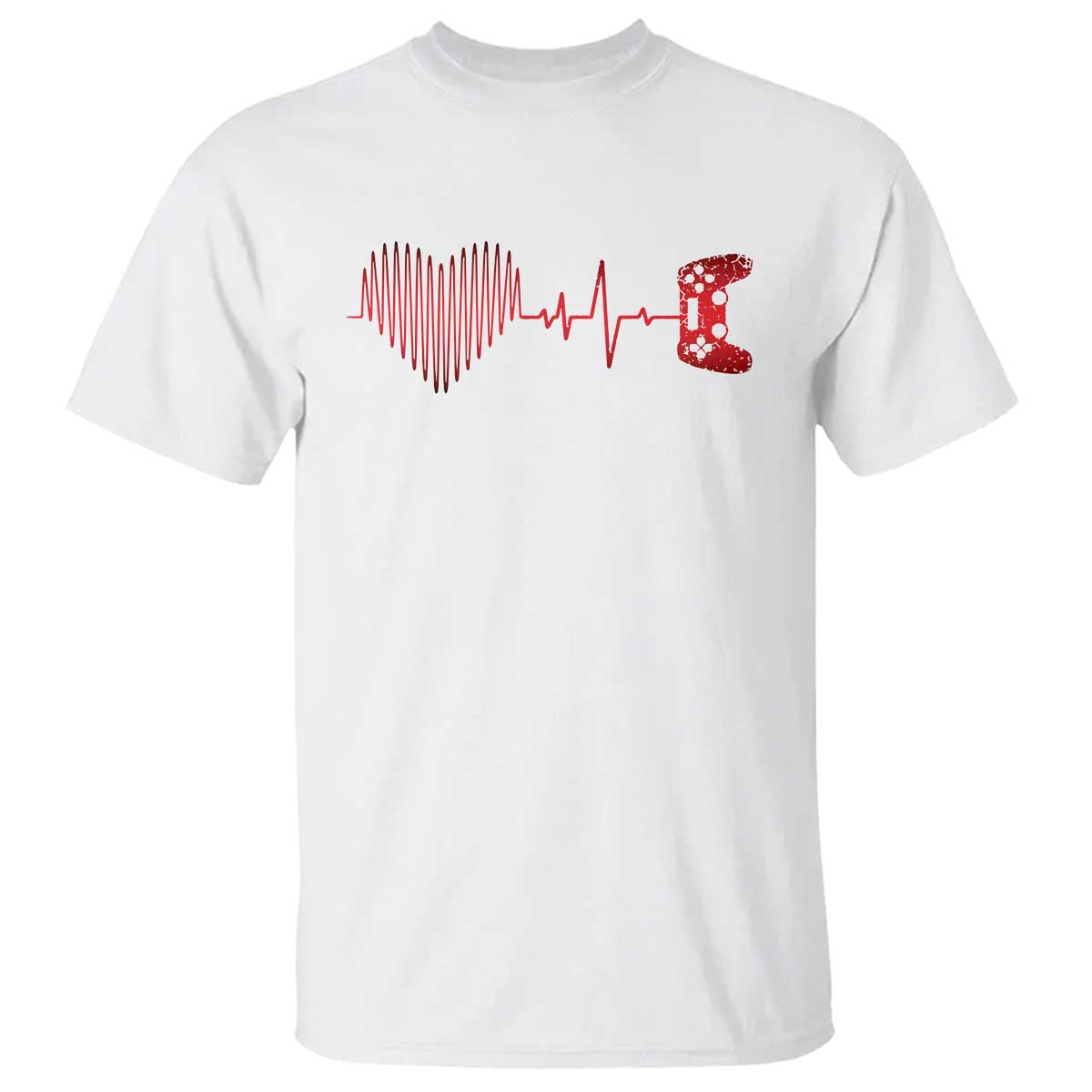 Valentine Gamer T Shirt Heartbeat Video Games Gaming Boys TS10 White Print Your Wear