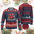 Funny Valentines Day Gamer Knit Sweatshirt Gamer Heartbeat Video Games Gaming - Print Your Wear