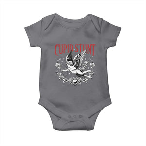 Valentines Party Retro Cupid Stunt Baby Onesie TS10 Charcoal Print Your Wear