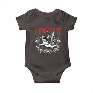 Valentines Party Retro Cupid Stunt Baby Onesie TS10 Dark Chocolate Print Your Wear