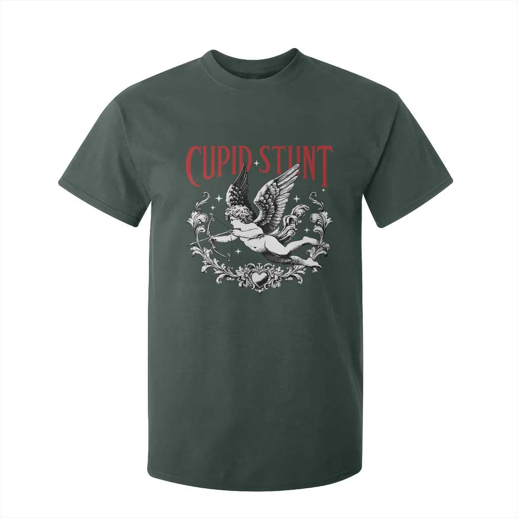 Valentines Party Retro Cupid Stunt T Shirt For Kid TS10 Dark Forest Green Print Your Wear