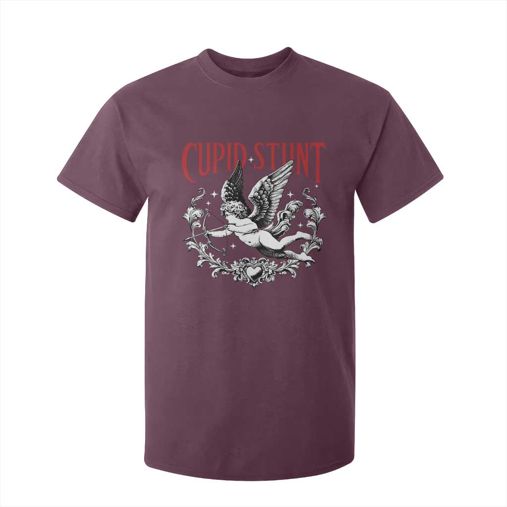 Valentines Party Retro Cupid Stunt T Shirt For Kid TS10 Maroon Print Your Wear