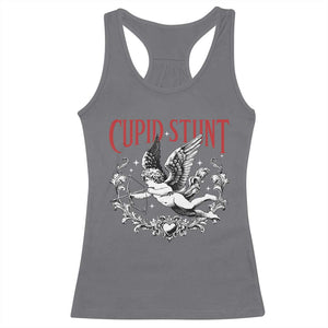 Valentines Party Retro Cupid Stunt Racerback Tank Top TS10 Charcoal Print Your Wear