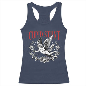 Valentines Party Retro Cupid Stunt Racerback Tank Top TS10 Navy Print Your Wear