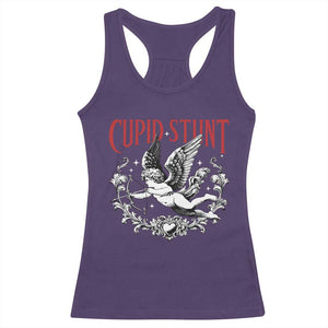 Valentines Party Retro Cupid Stunt Racerback Tank Top TS10 Purple Print Your Wear