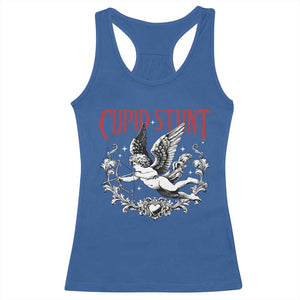 Valentines Party Retro Cupid Stunt Racerback Tank Top TS10 Royal Blue Print Your Wear